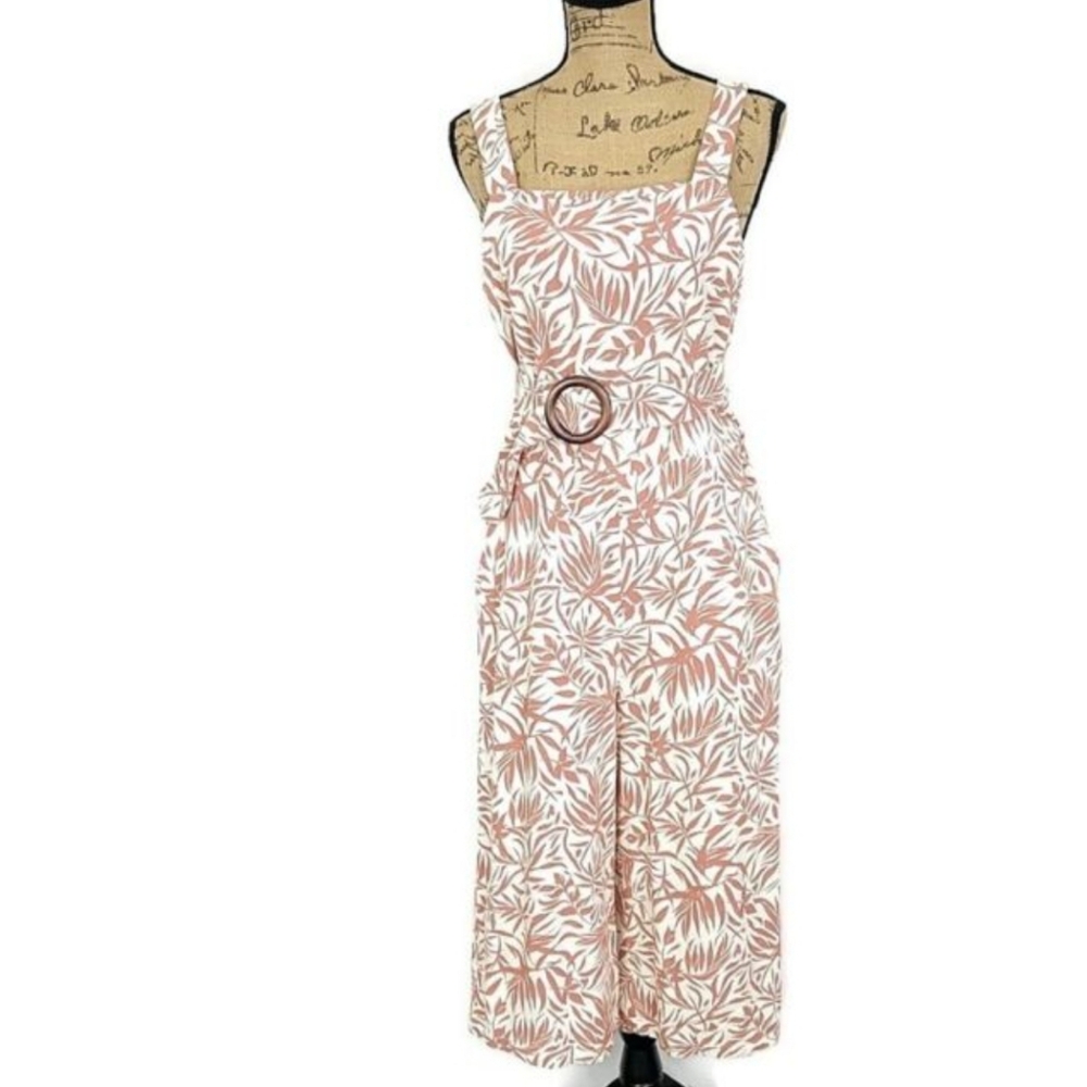 Monteau Los Angeles Sleeveless Jumpsuit with Belt sz XS NWT